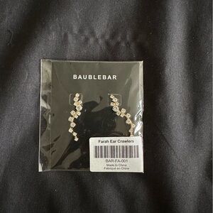 BaubleBar Sparkling Gold Ear Crawlers